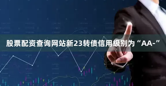 股票配资查询网站新23转债信用级别为“AA-”